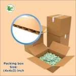 Box Brother 3-Ply Brown Corrugated Carton Box – 4x4x3 Inch Small Shipping Box