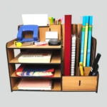 Pen Stand with Shelves and Drawer