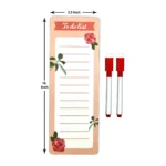 Dry erase fridge planner