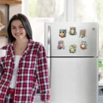 Cute kitchen fridge magnet pack