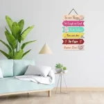 Fun wall decor for hostel