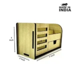 Intal Beech Wooden Desk Organizer