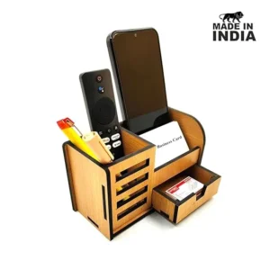 Multipurpose Wooden Desk Organizer