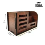 Premium Desk Organizer in Rolex Darkwood Finish