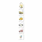 Vehicle wall hanging for kids