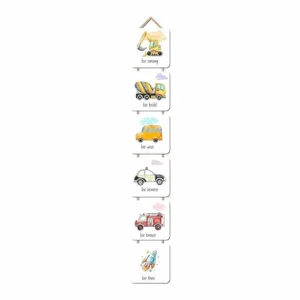 Vehicle wall hanging for kids