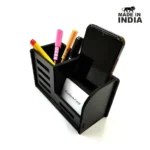 Wooden Pen Stand Black Color