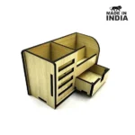 Wooden Pen Stand with Mobile Holder