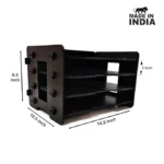Woodkey Black File Tray Organizer
