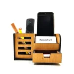 Woodkey Wooden Desk Organizer
