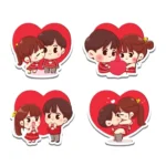 cute couple fridge magnets