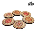 Handcrafted Eco-Friendly Coaster Set - Lifestyle Setup