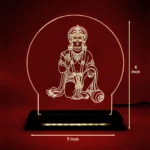 Hanuman Engraved LED Lamp