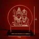 Shiva Parvati 3d Engraved Night Lamp3