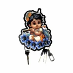 Krishna Wooden Key Holder