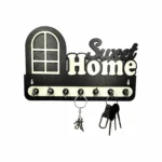 engraved wooden key holder